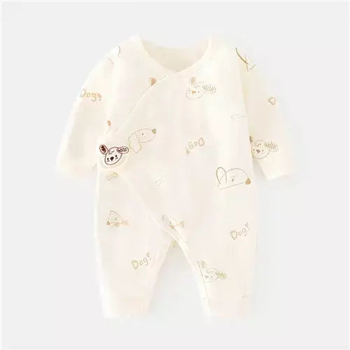 Algodão bebê recém-nascido menina menino macacão impressão infantil macacão casual roupas recém-nascidos para meninas meninos primavera outono roupas novo 0-6m