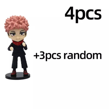 Jujutsu Kaisen Q Posket Figure, Satoru Gojo, Itadori Yuji, Geto Suguru, Nobara Megumi, Enfeites de Personagem, 9cm