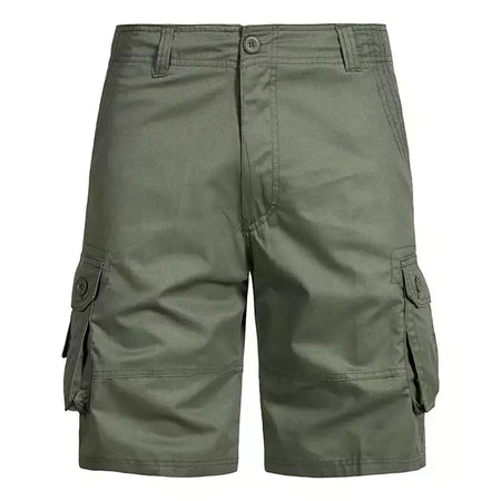 Shorts de praia largas para homens, macacão de bolso múltiplo, calça níquel confortável de algodão para o verão, esportes casuais ao ar livre