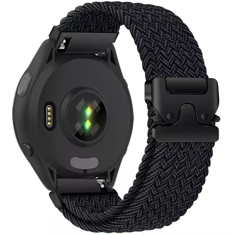 Pulseira de paraquedas de 20mm 22mm para garmin venu 4 3 2 sq band para forerunner 165/255/265/570 pulseira vivoactive 4 5 6 pulseira