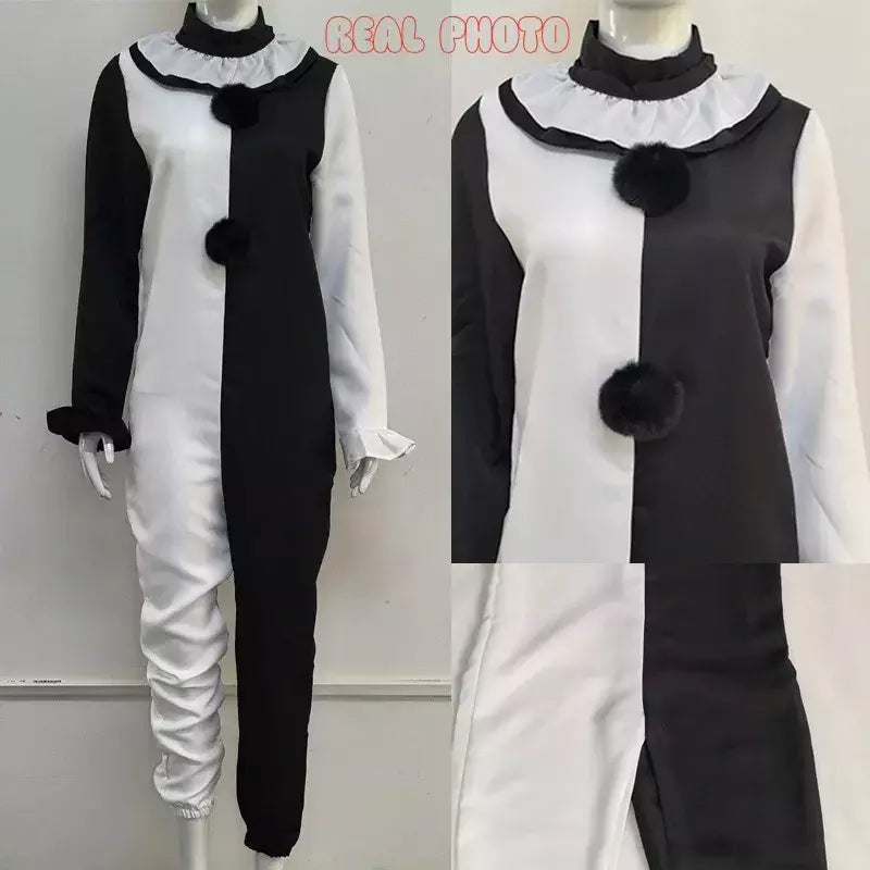 Arte o palhaço cosplay filme terrorífico 2 arte o palhaço cosplay traje macacão máscara trajes de halloween máscara para homens