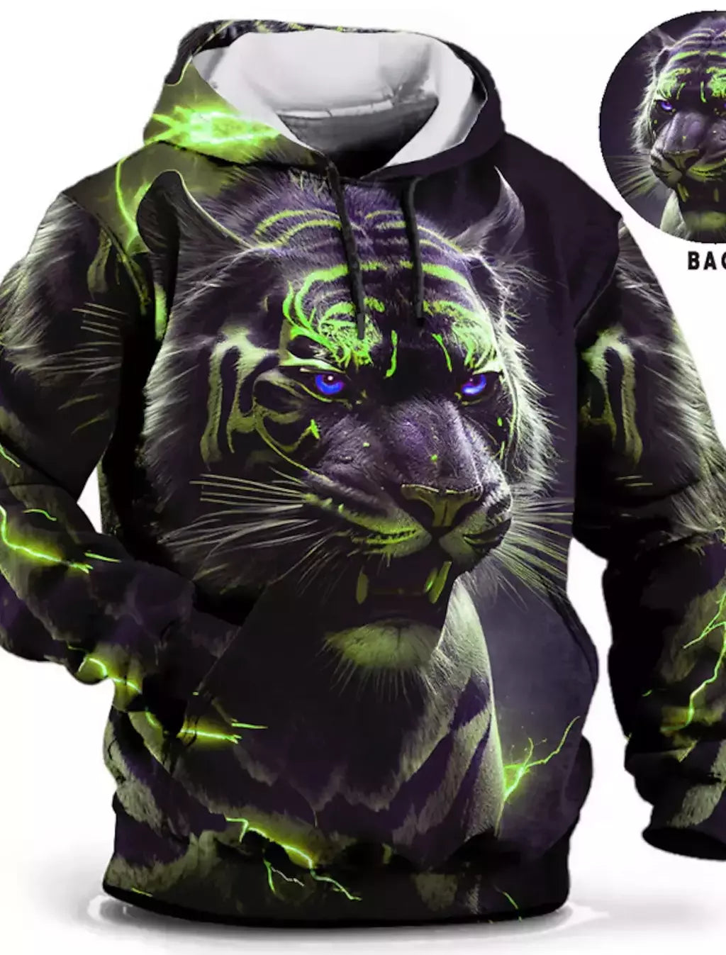 Capuz de manga comprida masculino, moletom com capuz, impressão 3D, bolso frontal, streetwear, moda primavera, novo