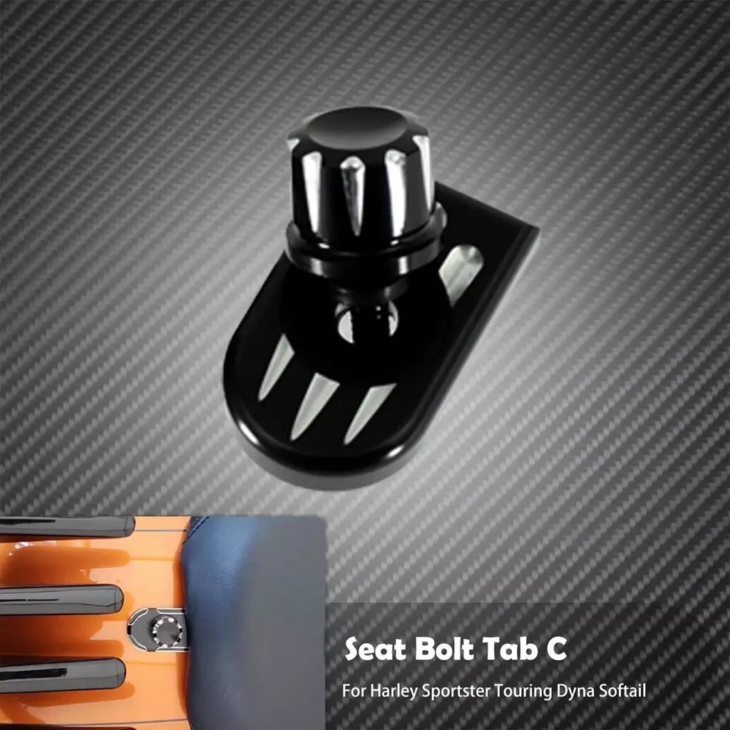 Universal motocicleta traseiro fender assento parafuso porca guia kit de montagem botão capa para harley dyna sportster xl touring flhr softail