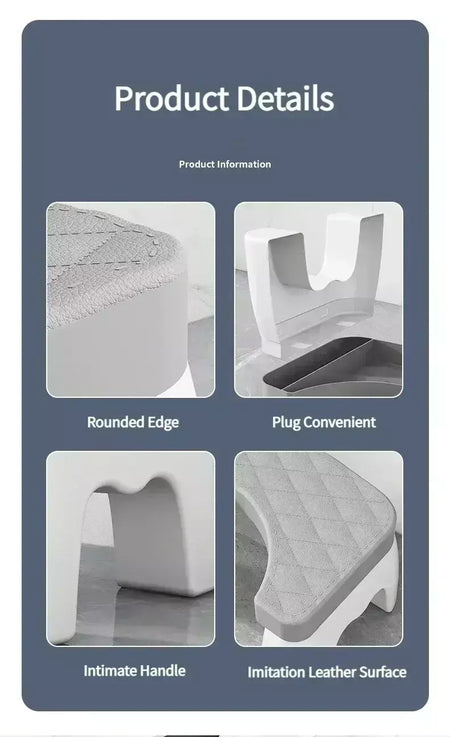 À prova dwaterproof água squatty potty toalete fezes toalete pé fezes agachamento para mulher grávida crianças adultos idosos