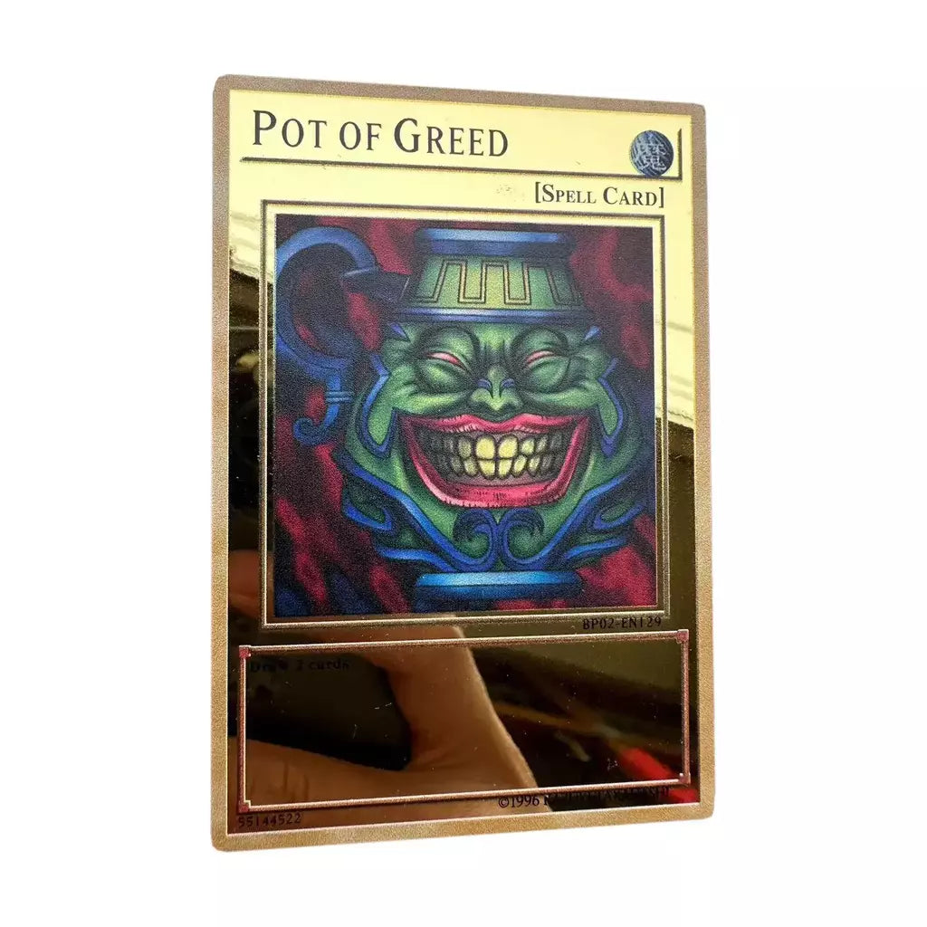 Yugioh cartões de metal dourado yu-gi-oh liga coleção cartão olhos azuis escuro magial obelisco slifer ra crianças presente de aniversário de natal