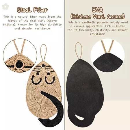 Gato scratcher sisal esteira placa raspador de gato para afiar unhas gatos árvore ratos forma gato arranhando produtos para animais de estimação brinquedos do gato