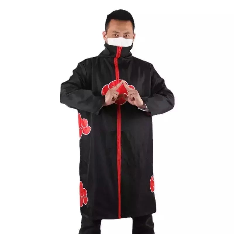 Naruto uchiha itachi cosplay trajes anime longo manto casaco robe trincheira ninja halloween carnaval festa grupo roupas capa presentes