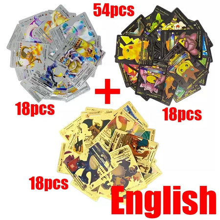 Pokemon arco-íris cartões ouro prata vmax gx cartão coleção batalha trainer cartão espanhol inglês francês criança brinquedos presentes de natal