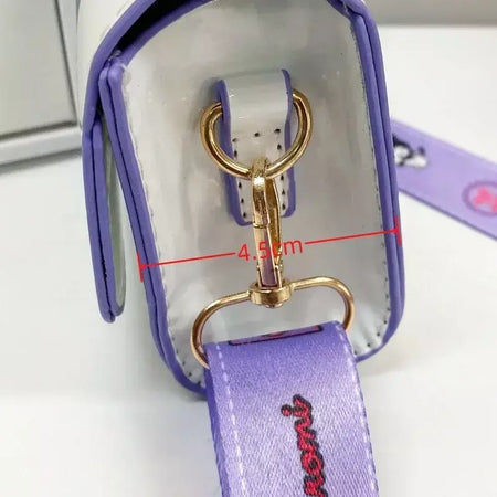 Anime bonito kuromi ponto crossbody sacos meninas mulheres marca de luxo saco alta qualidade mini designer sacos presentes