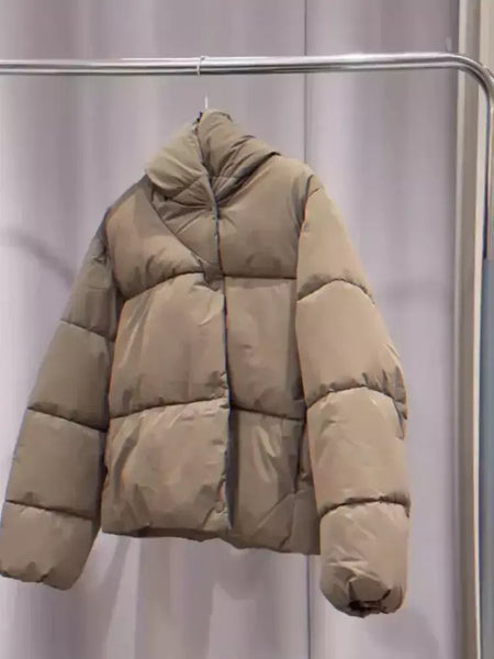 Inverno quente curto puffer jaquetas feminino solto parkas casaco moda com capuz pão jaqueta outwear algodão-acolchoado jaqueta