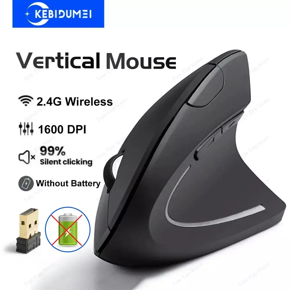 Rato vertical ergonômico mouse modo duplo sem fio 2.4g bluetooth ratos rgb 1600 dpi mouse silencioso para computador portátil desktop,Vertical Mouse Ergonomic Mouse Dual Mode Wireless Mouse 2.4G Bluetooth Mice RGB