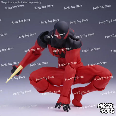 Em estoque brinquedos bagunça homem aranha symbiote spiderman messtoys scarlet aranha terno preto vizinho anime figura de ação presentes brinquedos