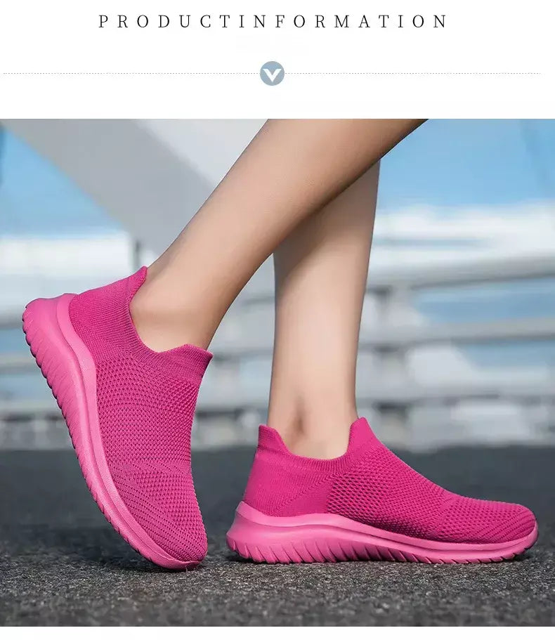 Sapatos masculinos tênis de malha respirável deslizamento em tênis de corrida ao ar livre antiderrapante casal jogging treinamento caminhadas sapatos esportivos