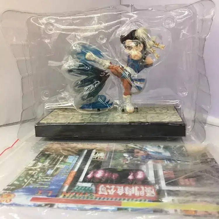 Street Fighter Ken Masters Figuras de ação Shouryuukenn Ken Chun-Li Estátua com luz modelo colecionável decoração brinquedo presentes