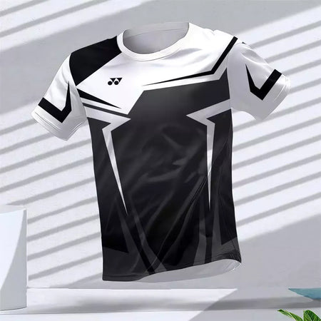 New Hot-Selling Outdoor Running Sports Respirável Quick-Secagem Roupas de Fitness Casual Wear Impressão 3D Em Torno Do Pescoço Adulto T-Shirt
