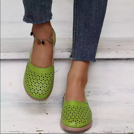 Sandálias artesanais de couro feminino, sapatilhas respiráveis, estilo retrô, chinelo de apoio personalizado para senhoras, verão 2022