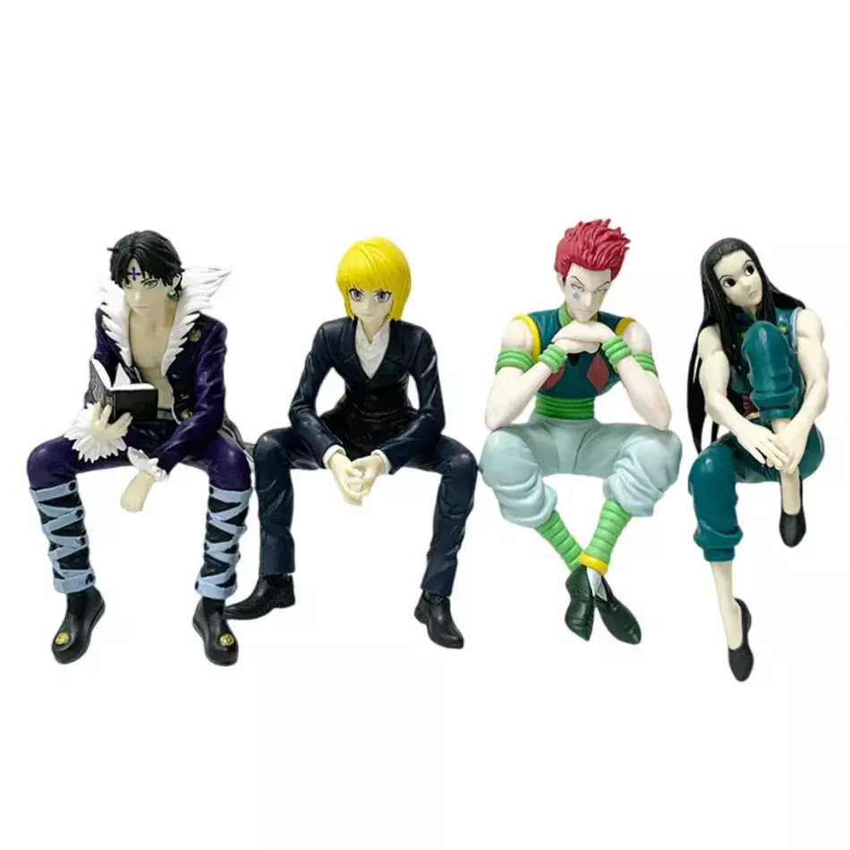 14cm caçador × caçador anime figura troupe fantasma hisoka figura de ação macarrão rolha decoração do quarto macarrão rolha pvc modelo brinquedos