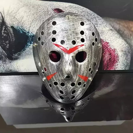 Halloween jason assassino máscara de plástico assustador horror cosplay maquiagem traje festa bola filme vilão correspondência colecionável novo 2025