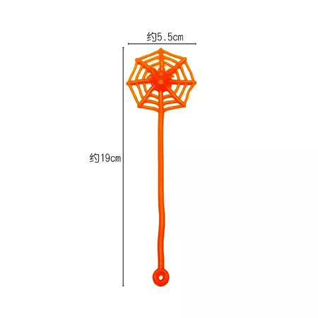 15 pçs diversão crianças festa de aniversário favor mini pegajoso aranha web brinquedo saco de presente giveaway pinata enchimento halloween carnaval festa suprimentos