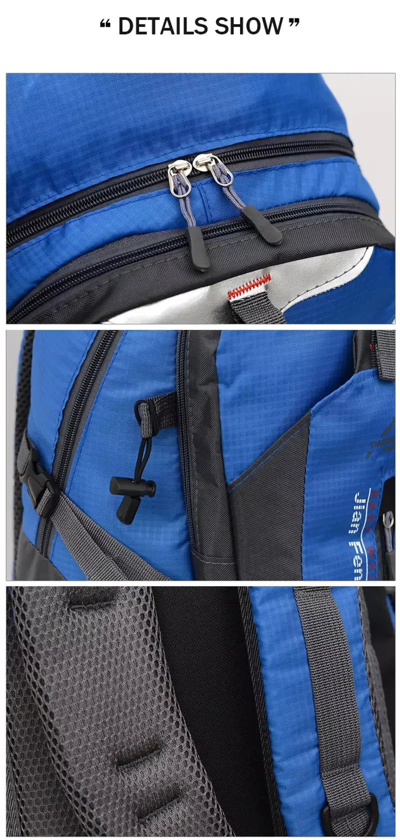 Nova mochila de viagem unissex, feminina e masculina, caminhadas ao ar livre, montanhismo, grande capacidade, leve, ciclismo, acampamento