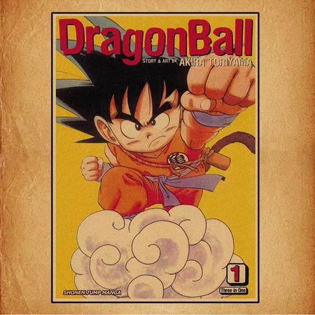 Japonês em torno do anime retro dragon ball cartaz goku gohan vegeta piccolo friza pintura em tela impressão arte da parede presente das crianças