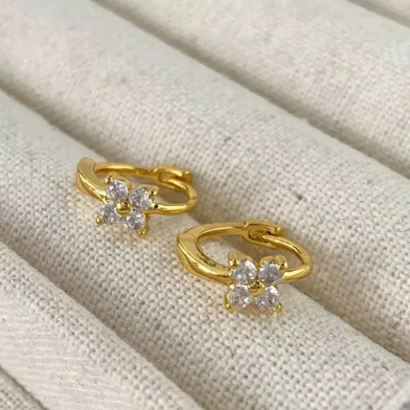 Novo aço inoxidável zircão colares para mulheres 18k banhado a ouro quatro folhas grama colar corrente colar de luxo jóias presente
