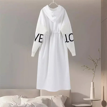 Casual longo retalhos casacos de malha feminino casual hoodies rendas até bolsos jaquetas femininas 2024 outono inverno nova senhora outerwears