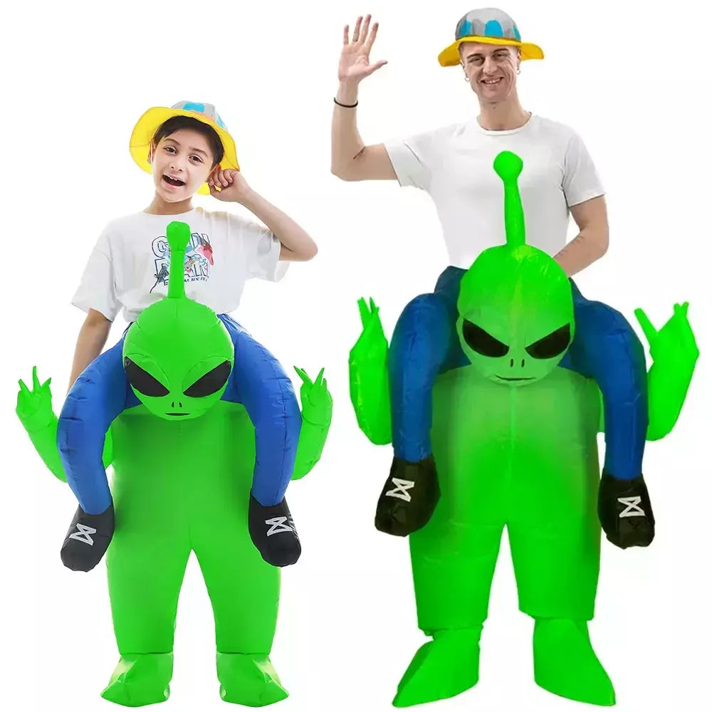 Adulto et alienígena traje inflável engraçado ternos extravagantes vestido morte fantasma purim halloween carnaval anime festa cosplay trajes