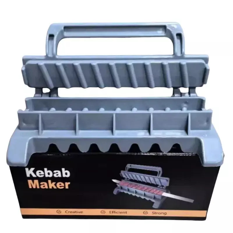 Fabricante de kebab molde de plástico kabob fabricante imprensa churrasco espeto carne manual kebab fazendo ferramenta churrasco gadget plástico kebab imprensa molde