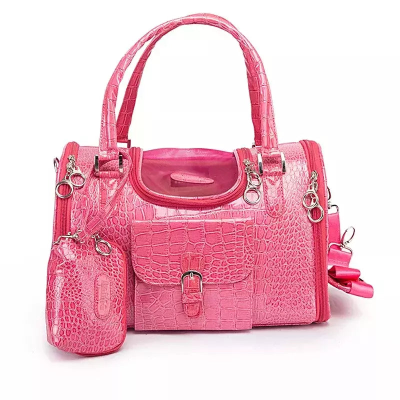 Portátil ao ar livre pet gato cão portador saco com bolsa de couro viagem pequeno cão chihuahua teddy saco de transporte bolsa