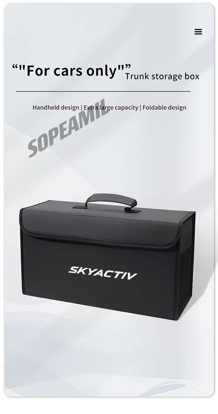 Caixa organizadora de porta-malas de carro, caixa traseira, armazenamento de arrumação, para mazda 3 6 skyactiv atenza cx30 cx60 cx70 cx3 cx5 cx9 mx5 bt50 bl