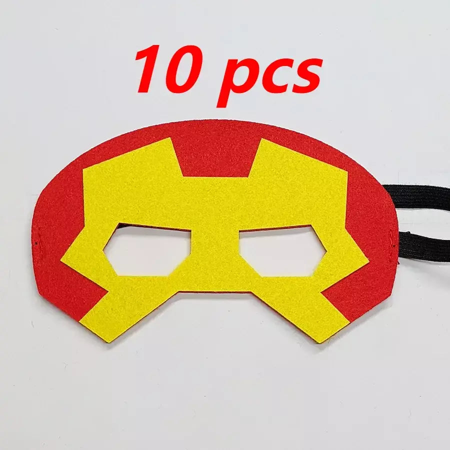 10 pçs/set disney mavel homem-aranha super herói máscaras de halloween congelado cosplay máscara presentes de natal festa de aniversário traje para criança