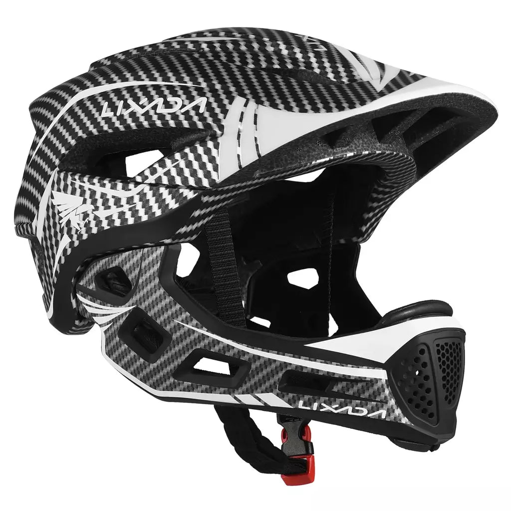 Lixada crianças 2-em-1 destacável capacete facial completo crianças esportes capacete de segurança da bicicleta equipamentos de proteção crianças capacete de ciclismo