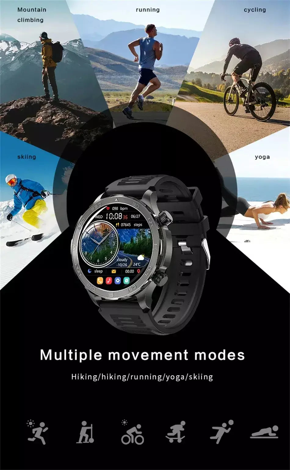 Xiaomi 2025 nova chamada bluetooth relógio inteligente amoled hd tela grande freqüência cardíaca nfc ip68 à prova dip68 água gps esportes relógio inteligente