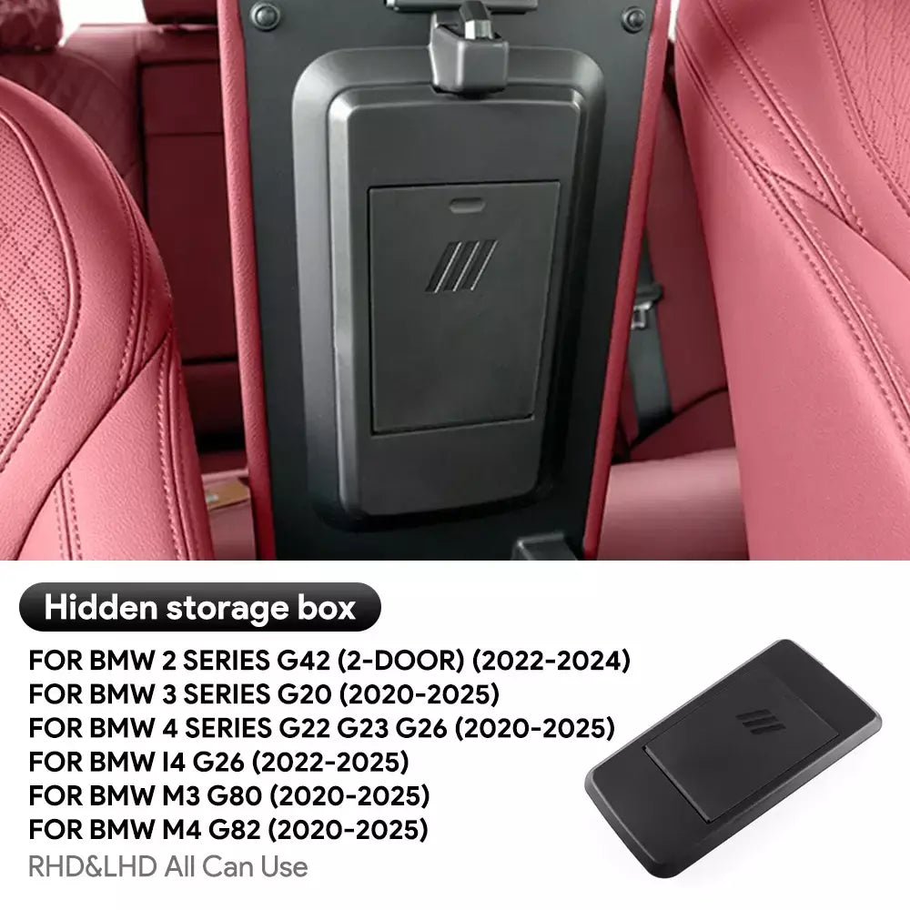 Para bmw 2 3 4 séries i4 g26 g20 g22 m3 g80 m4 2020-2023 apoio de braço do carro caixa de armazenamento escondida organizador modificação interior produto
