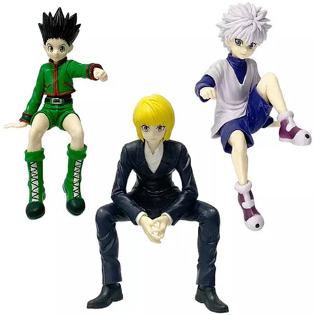 14cm caçador × caçador anime figura troupe fantasma hisoka figura de ação macarrão rolha decoração do quarto macarrão rolha pvc modelo brinquedos