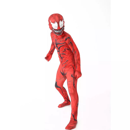 Superheróis cosplay trajes de halloween para novo traje de veneno crianças terno macacão meninos symbiote spidermancostumes
