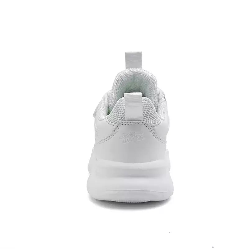 Branco crianças sapatos para meninos e meninas moda crianças confortáveis tênis respiráveis antiderrapante escola casual calçado de caminhada