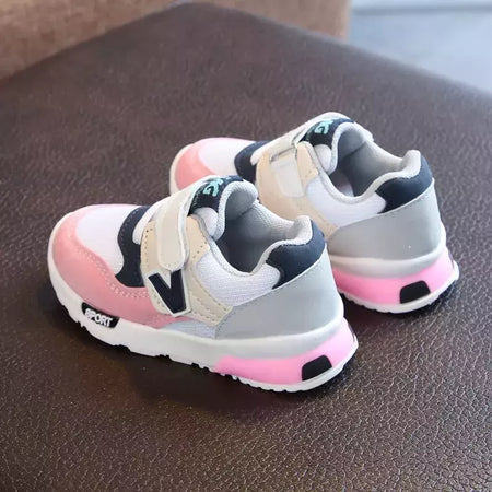 Sapatos de esportes respiráveis para crianças, Sapatos de corrida antiderrapantes, Baby Boots, Solado Macio, Meninos, Meninas, Crianças, Caminhando, Primavera, Outono