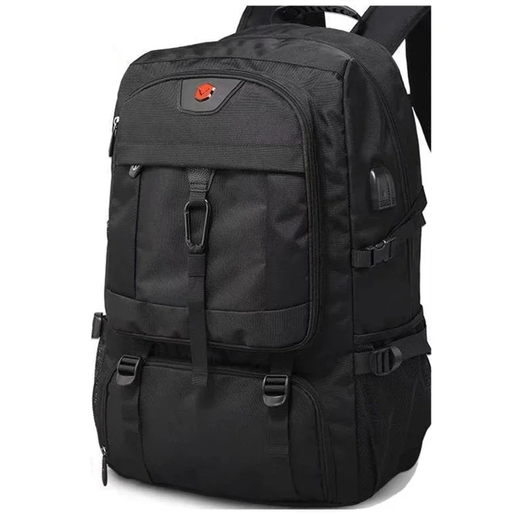 Mochila de Viagem Grande Impermeável Para Homens, Compartimento Separado De Sapatos, Bolsa De Negócios, Esportes Ao Ar Livre, Mochilas De Armazenamento Pretas, 50L, 80L