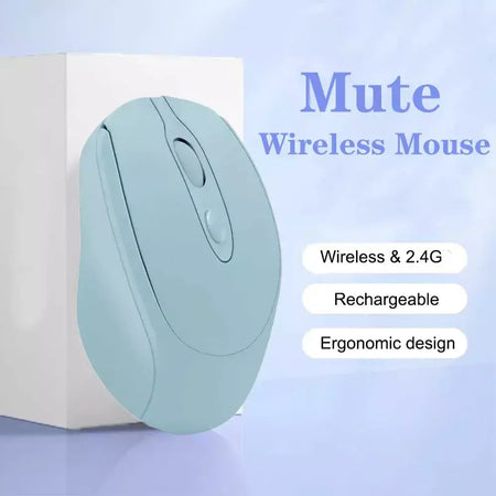 Rato de jogo sem fio recarregável 2.4g bluetooth-mouse sem fio usb silencioso gamer ratos para computador portátil mac tablet