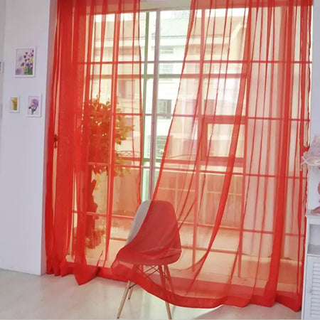 Romântico Quarto Gaze Cortina, Sala, Home Decor, Janela Sheer, Voile Cortinas, Janelas Tulle, Cortinas de porta