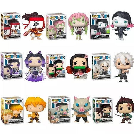 Funko Pop Demon Slayer Nezuko Kamado 868 # Mitsuri Kanroji 1306 # Inosuke Hashibira 875 # Tanjiro Kamado 867 # Enmu 1158 # Brinquedos modelo