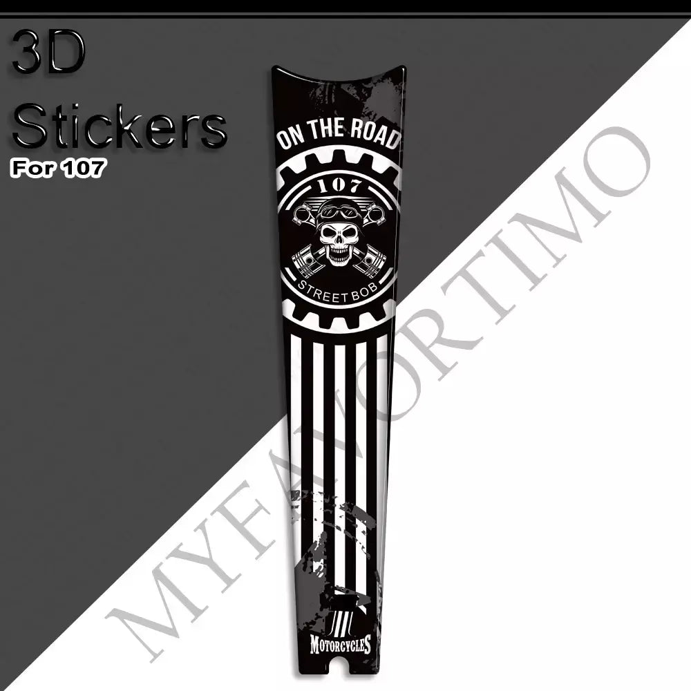 Motocicleta para harley davidson street bob fxbb 107 m8 tanque almofada apertos kit joelho carenagem fender adesivos decalque