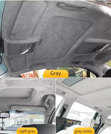 Tecido de camurça autoadesivo elástico de 4 lados pelo metro para modificação interior do carro estofamento contador costura pano wearable