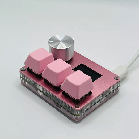 Pink SayoDevice OSU O3C Rápido Gatilho Hall Switches Wooting Vermelho Magnético Switches Teclado Com Botão Tela Copiar Colar Shotcut
