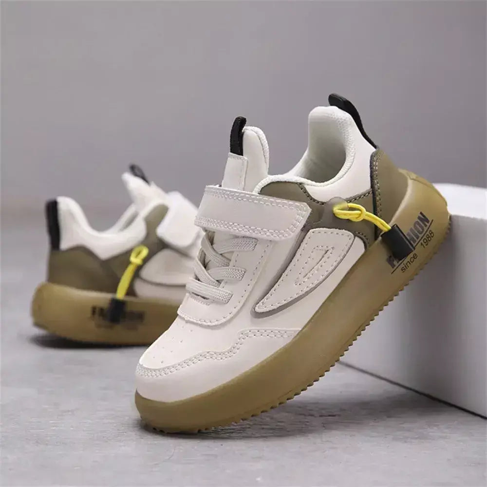 Tenis tênis crianças primavera/outono novos meninos meninas sapatos esportivos casuais sapatos de couro sola macia crianças pequenos sapatos brancos