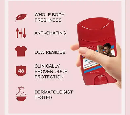 Removedor de odor corporal antitranspirante vara pêssego desodorante remoção das axilas para mulher homem mel pêssego vara desodorante vara 68g