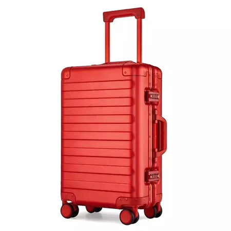 Mala De Carrinho De Alumínio Completo, Mala Anti-Roubo, De Grande Capacidade, Durável TSA Bloqueio, Conjunto De Bagagem De Viagem Para O Exterior