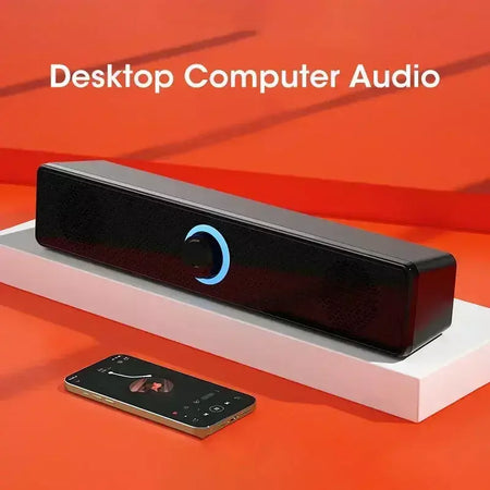 Bluetooth 4d surround alto-falante sistema de som de cinema em casa computador soundbar tv subwoofer com fio estéreo graves fortes para festa em casa
